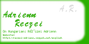 adrienn reczei business card